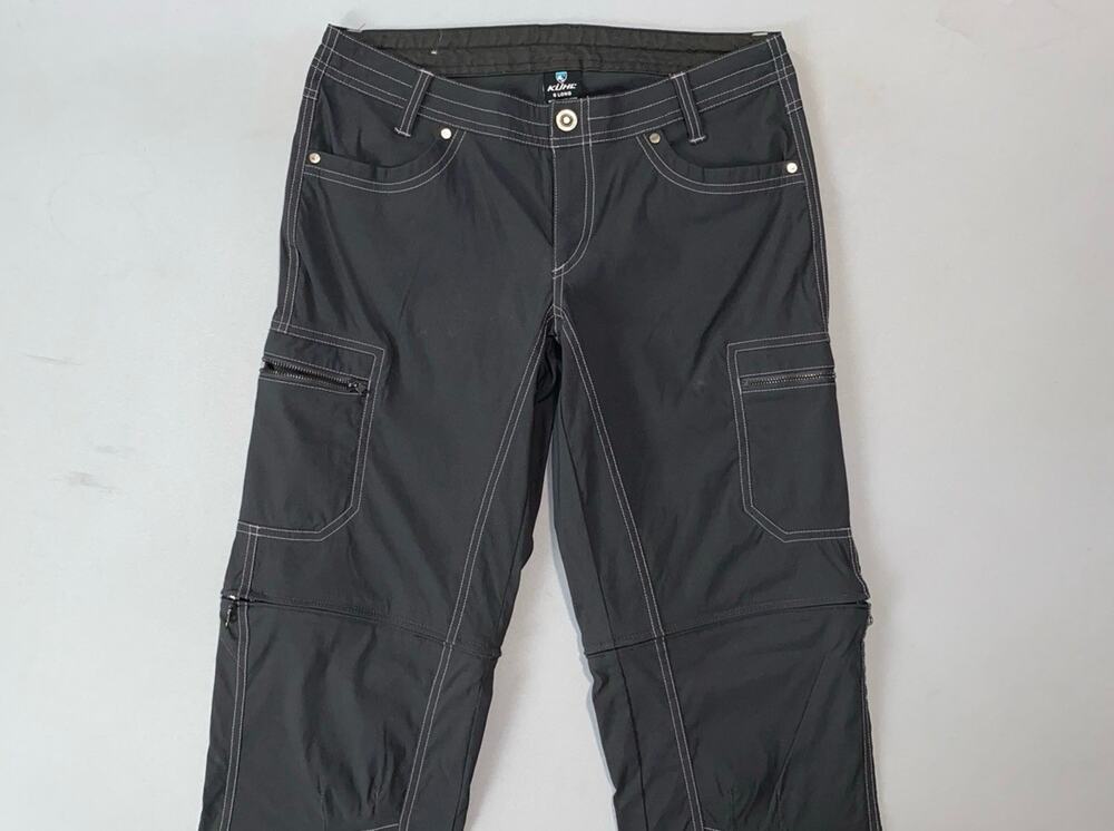 KUHL 6233 Women's Kliffside Convertible Cargo Hiking, Climbing Pants. 6 Long EUC